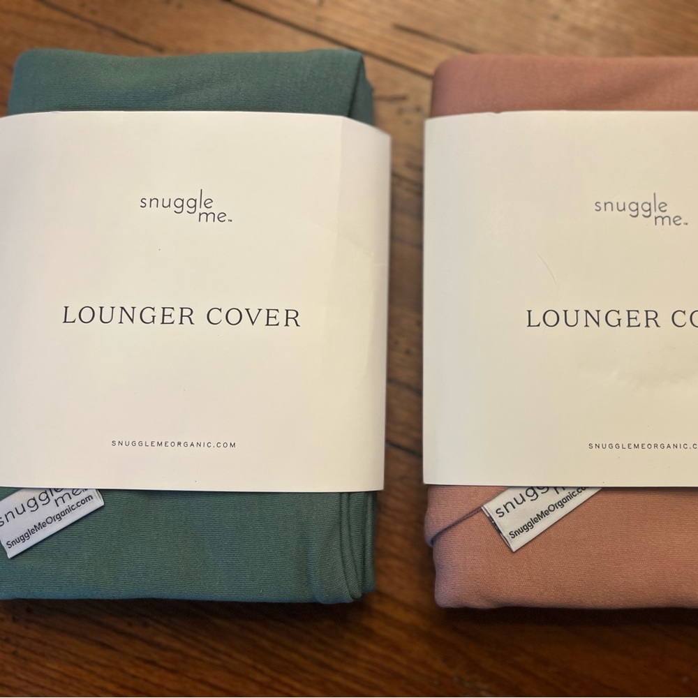 (2) Snuggle Me lounger Covers, brand new never used